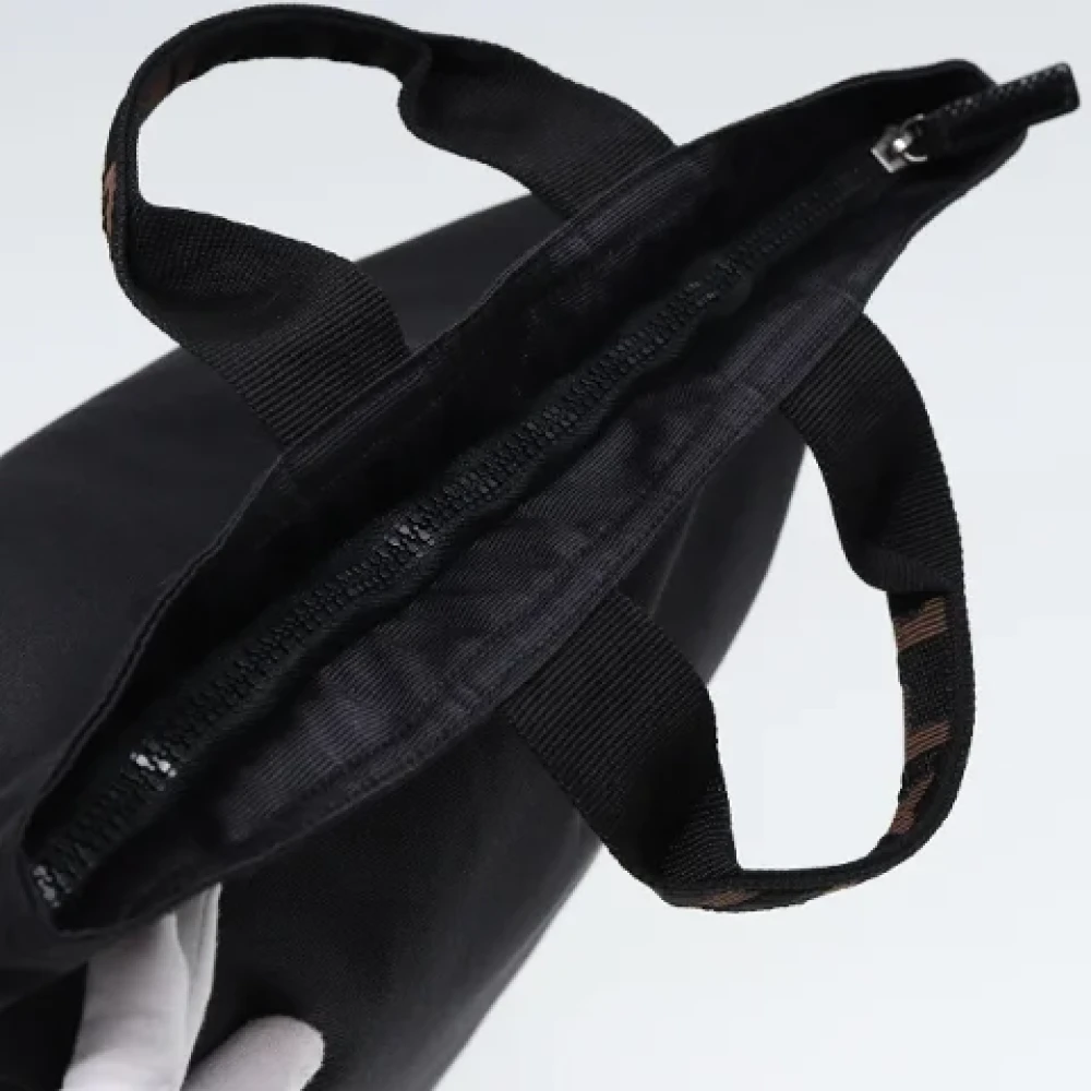 Fendi Vintage Pre-owned Canvas totes Black Dames