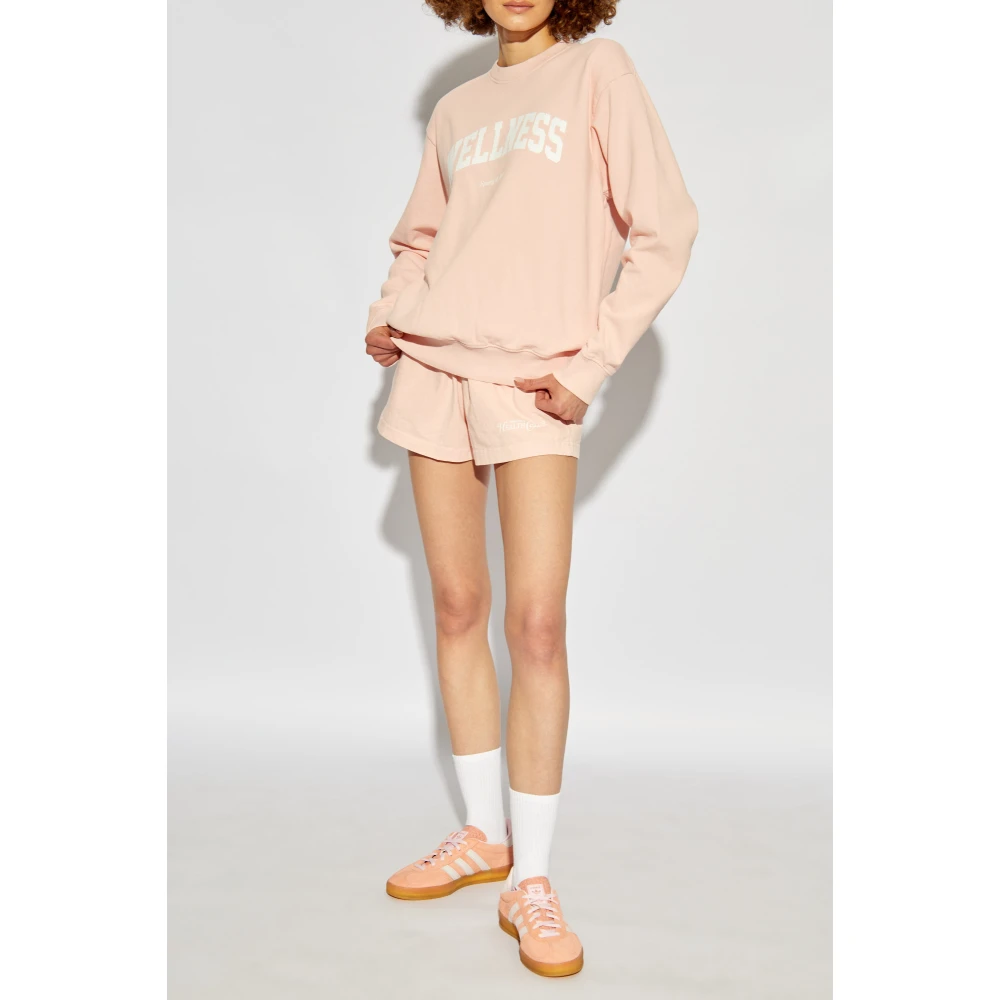Sporty & Rich Katoenen sweatshirt Pink Dames