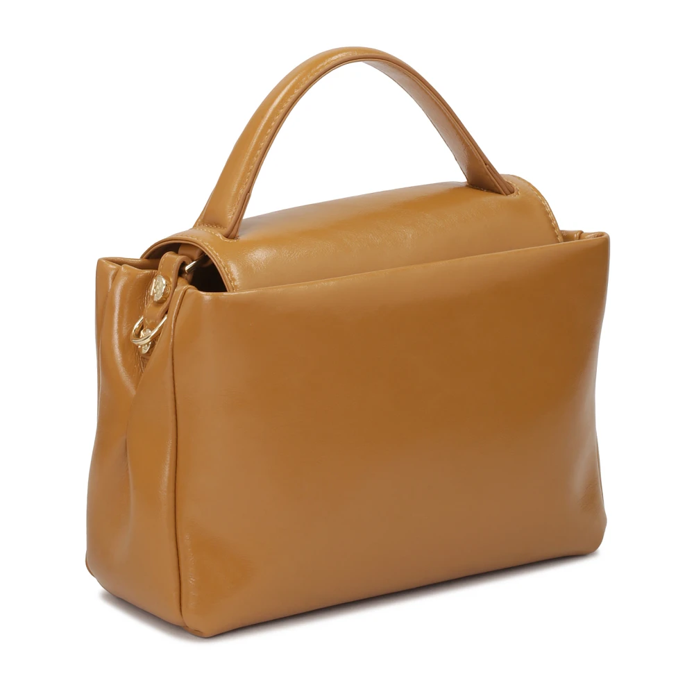 Kazar Lichtbruine leren koffer handtas Brown Dames