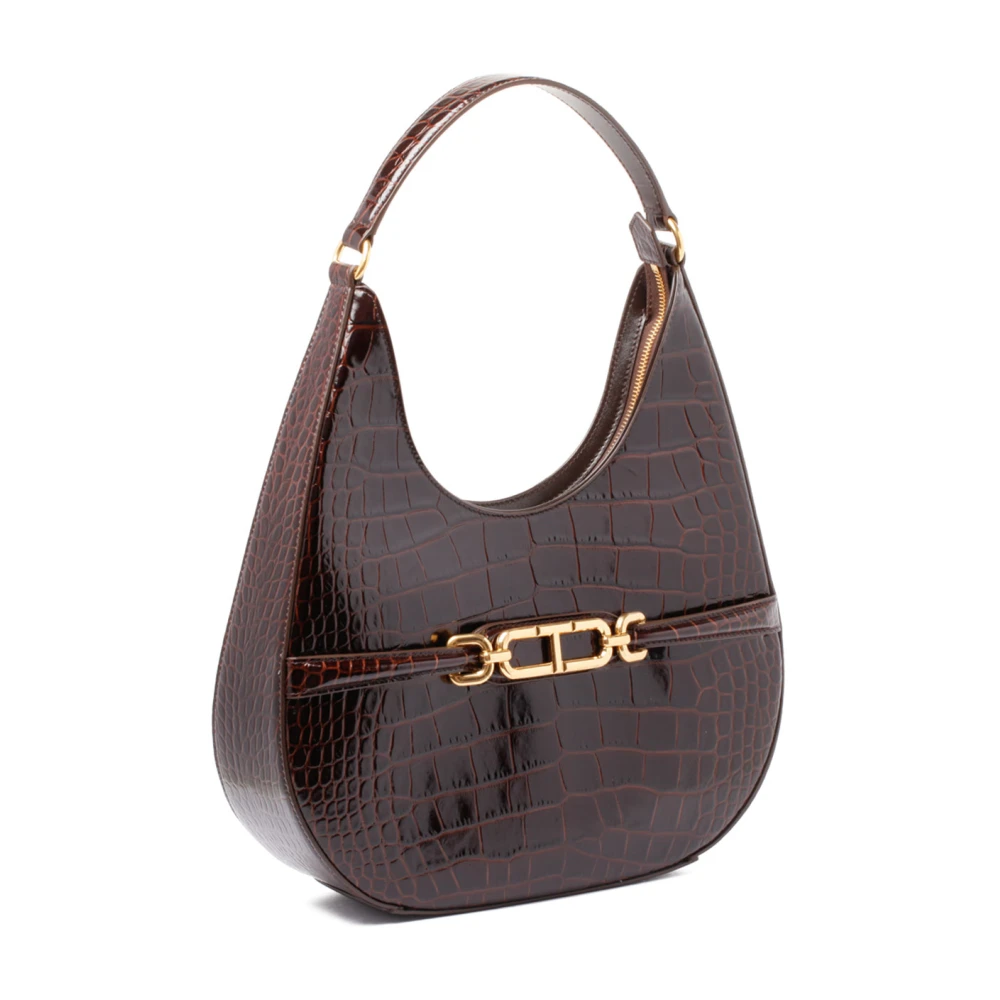 Tom Ford Bruine Leren Tassen Collectie Brown Dames