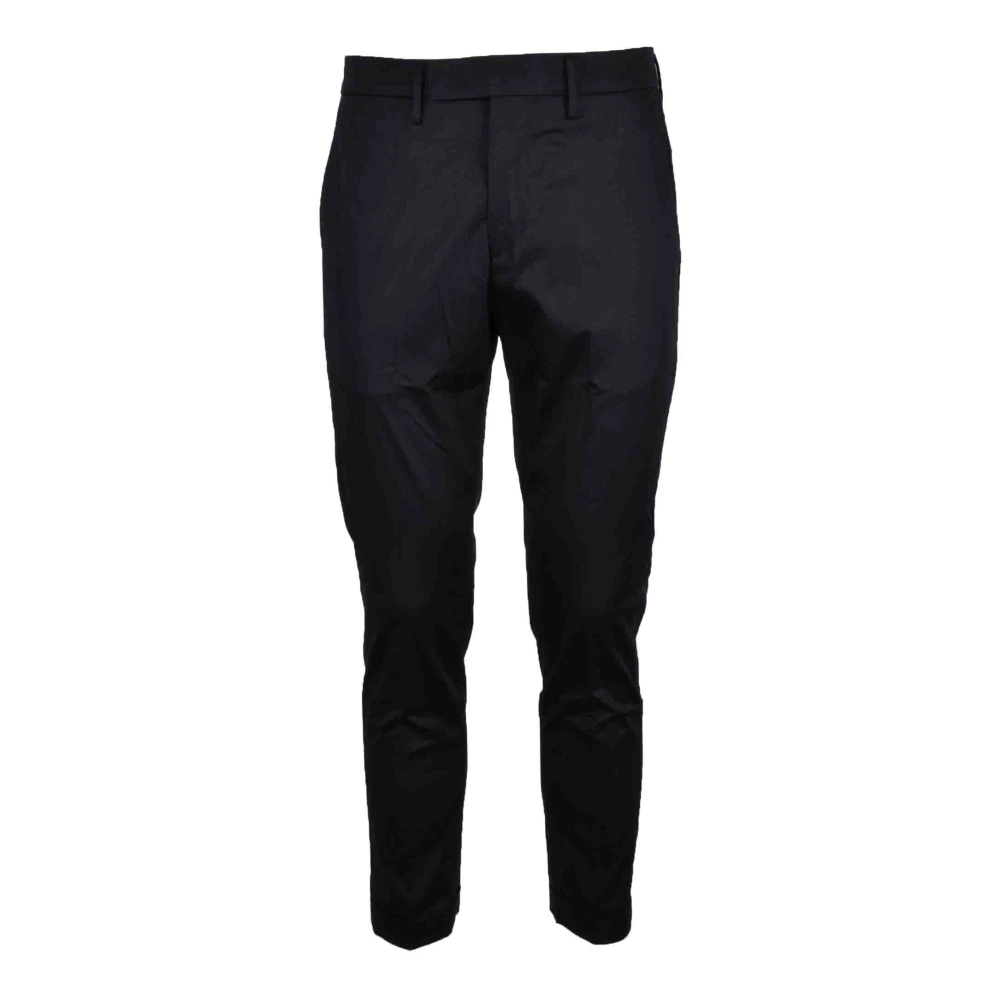 Michael Coal Katoen Elastaan Broek Black Heren