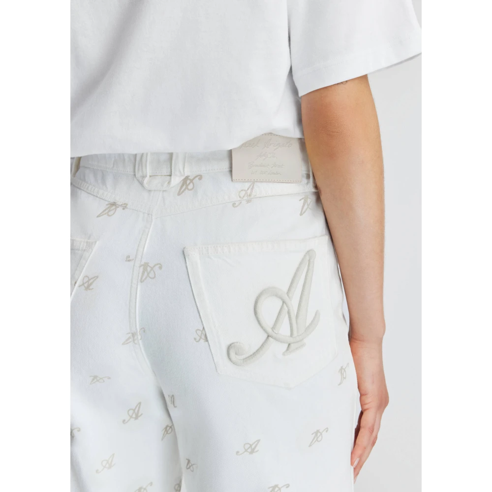 Axel Arigato 10 Jaar Wide-Leg Jeans White Dames