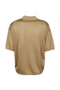 polo-en-maille-viscose-col-v-doree