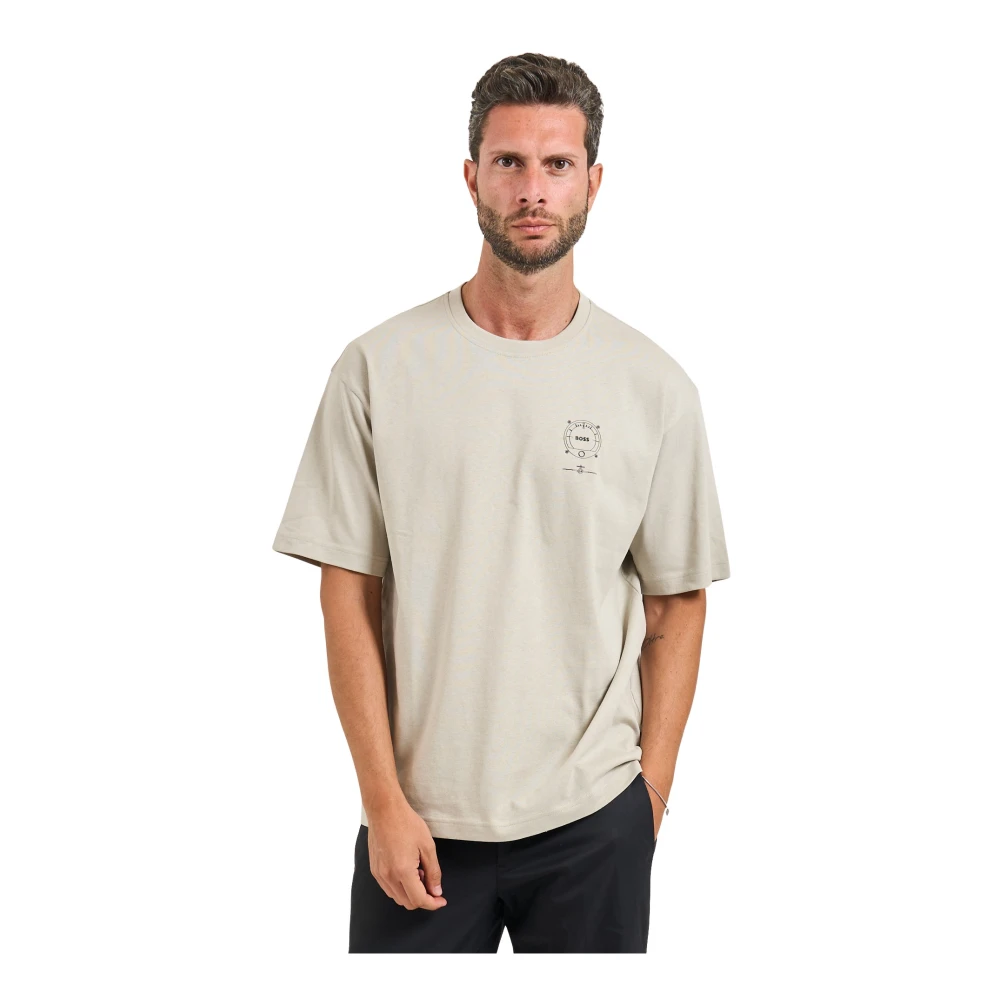 Hugo - Tops > T-Shirts - Beige - Hugo - Modalova