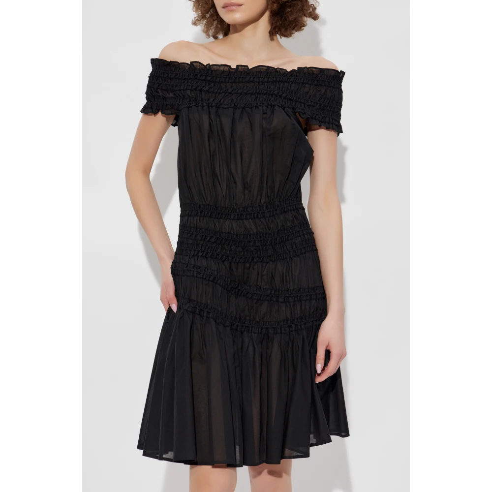 TORY BURCH Schouderloze jurk Black Dames