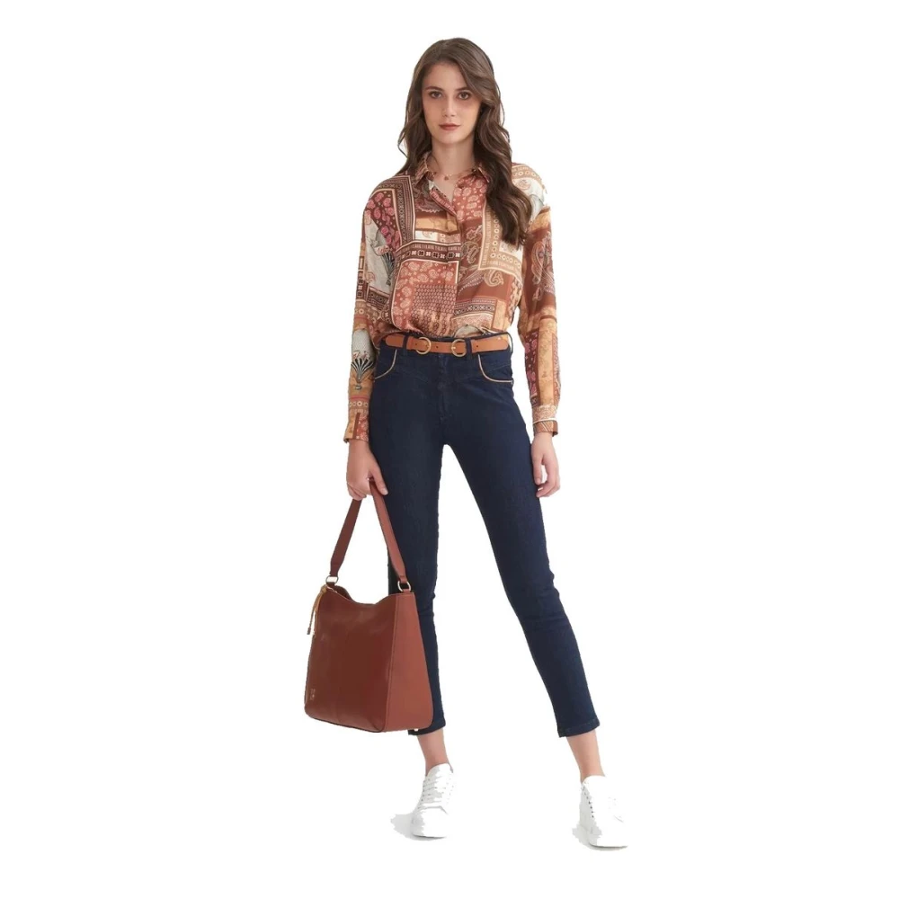Alviero Martini 1a Classe Slim Fit Denim Jeans Blue Dames