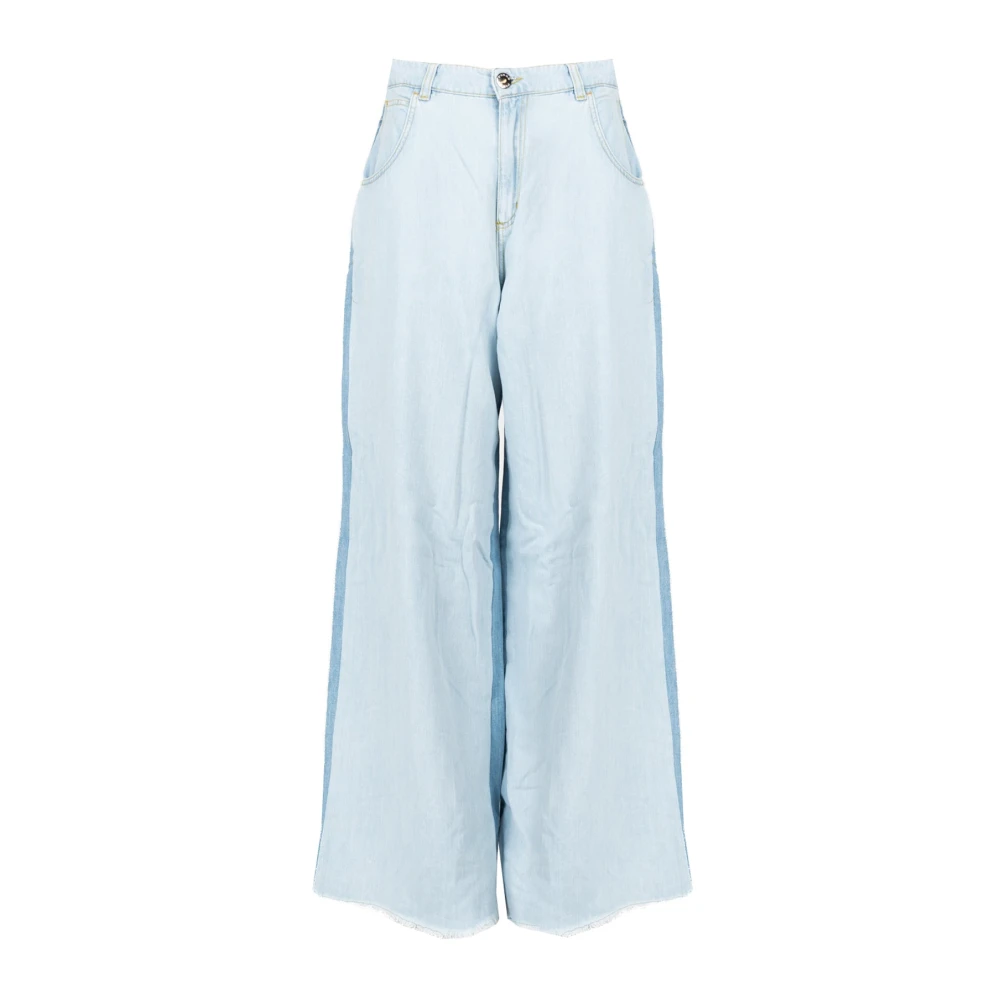 Pinko Wijde Spijkerbroek Blue Dames