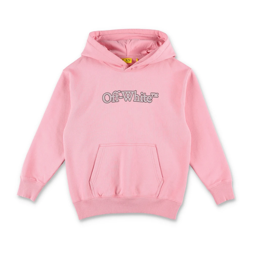 Off White Rosa Stickat Hoodie Flicka Aw24 Pink, Flicka