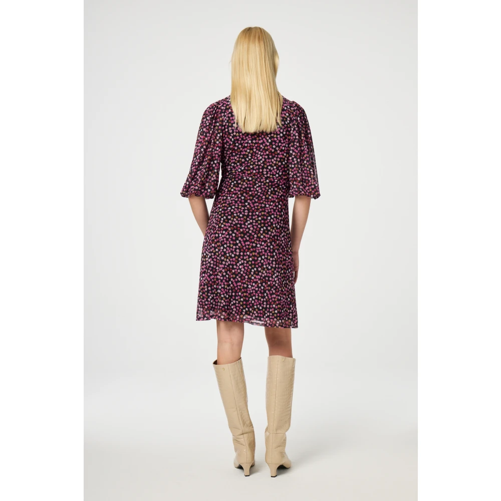 Fabienne Chapot Bloemenprint Midi Jurk Pink Dames