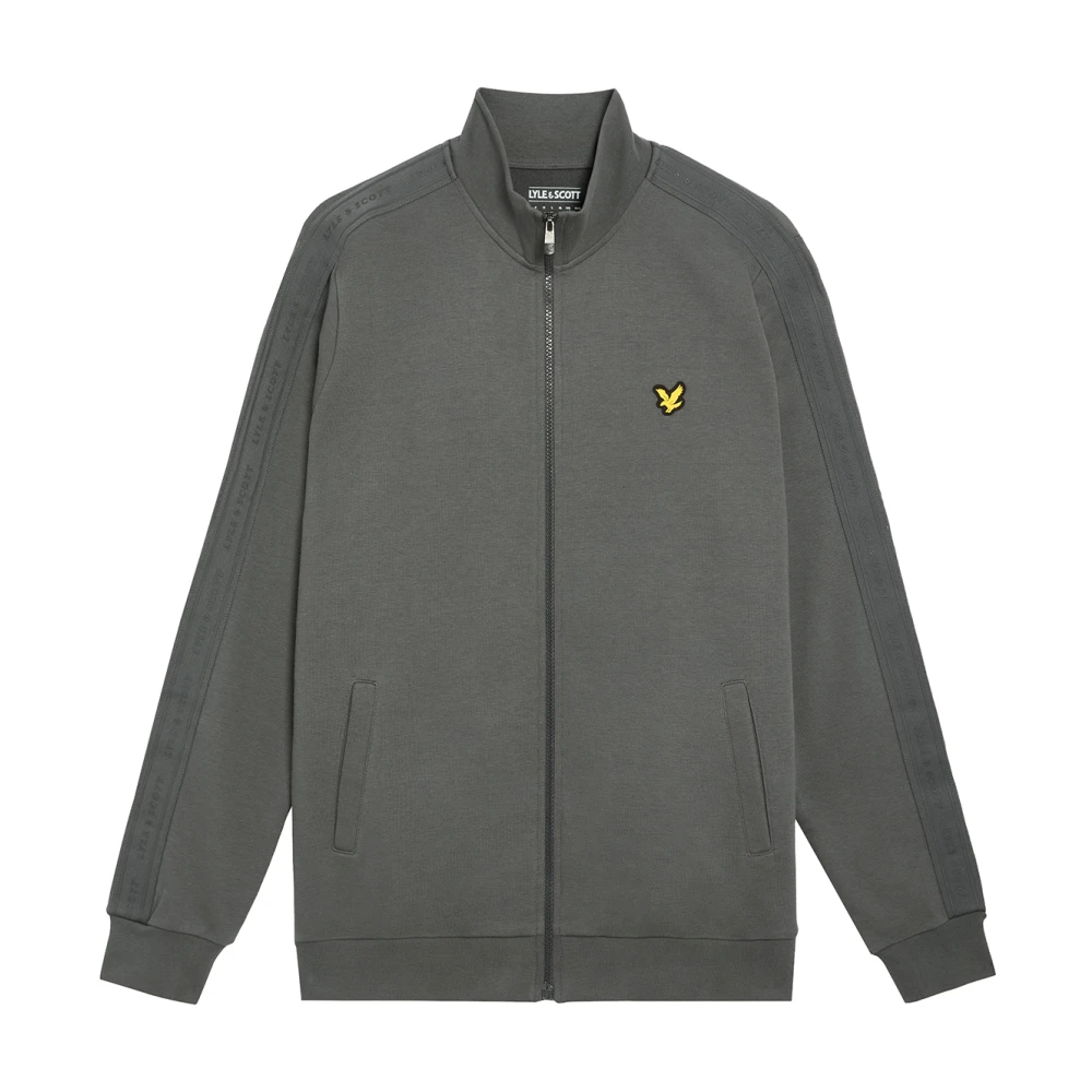 Lyle & Scott Mid Layers Tape Track Top Gray Heren