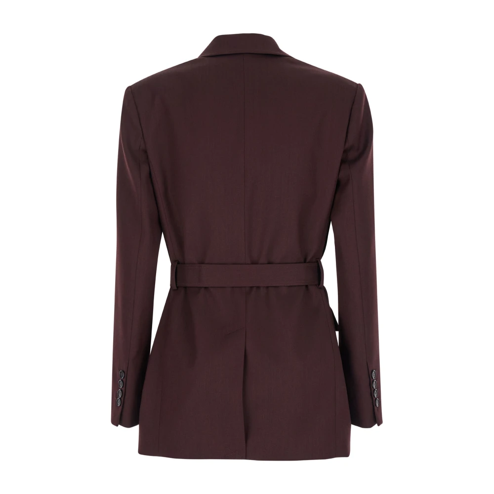 pinko Paarse Flanellen Jas Cortez Stijl Purple Dames