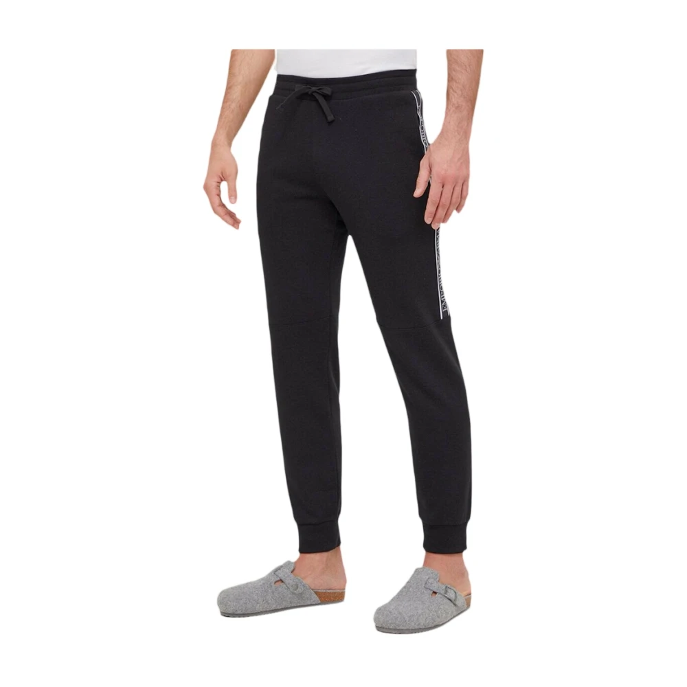 Emporio Armani Herren Schwarz Eagle Jogginghose
