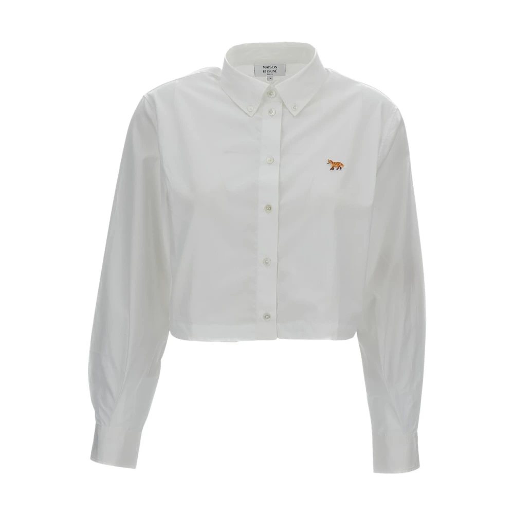 Maison Kitsuné Women's White Patch Baby Fox Shirt