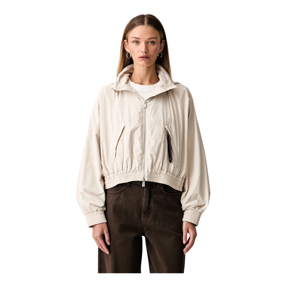 Pinko Donna Grigio - Giacca Blouson Oversize Con Coulisse - S - Immagine 2