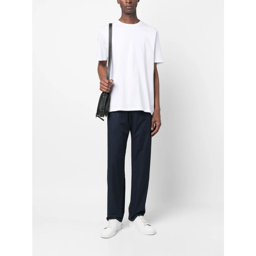 Herno Witte T-shirts & Polos voor mannen White Heren