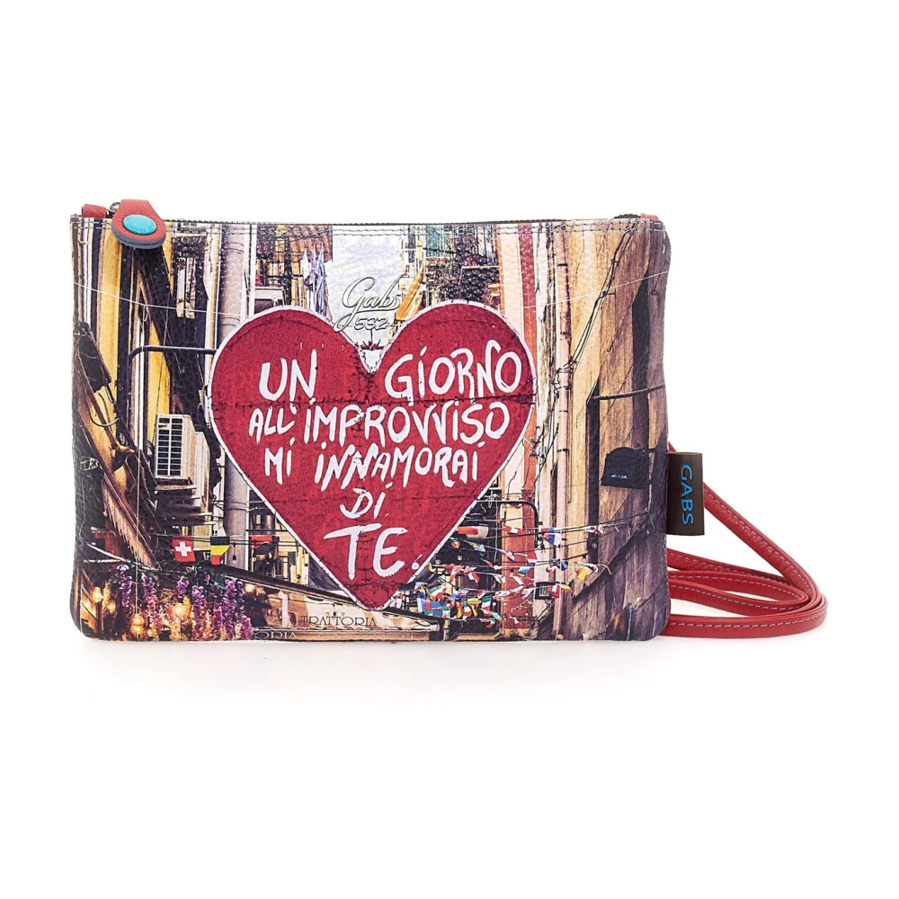 Gabs Women's Red Black Logo Clutch - Cross Body Bags - One Size - Bags