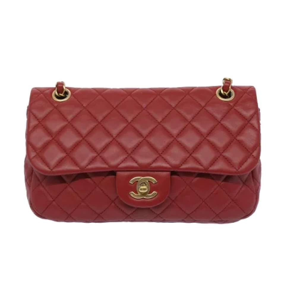 Chanel Vintage Pre-owned Leather chanel-bags Red Dames