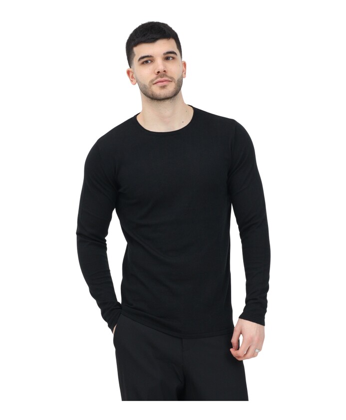 pull-col-rond-noir-essential