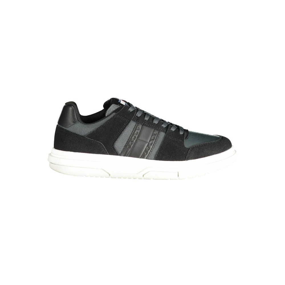 Tommy Hilfiger Men's Black Sneakers, 6 Uk, Leather Sneaker