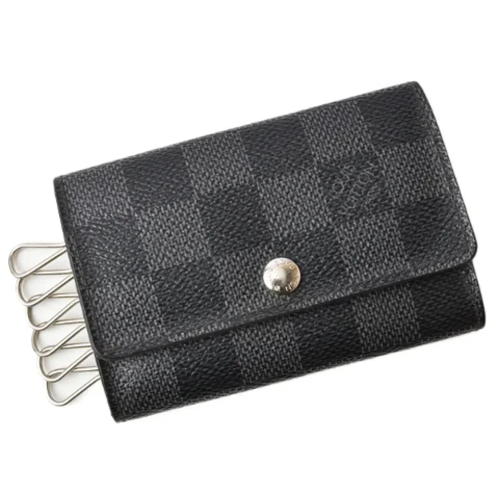 Louis Vuitton Vintage Pre-owned Canvas key-holders Gray Heren