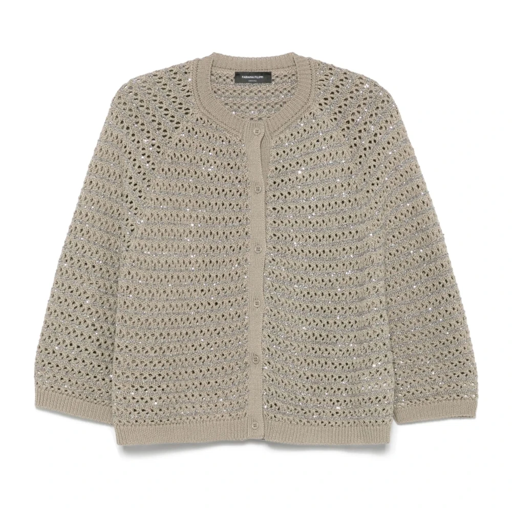 Knitwear > Cardigans - - Fabiana Filippi - Modalova
