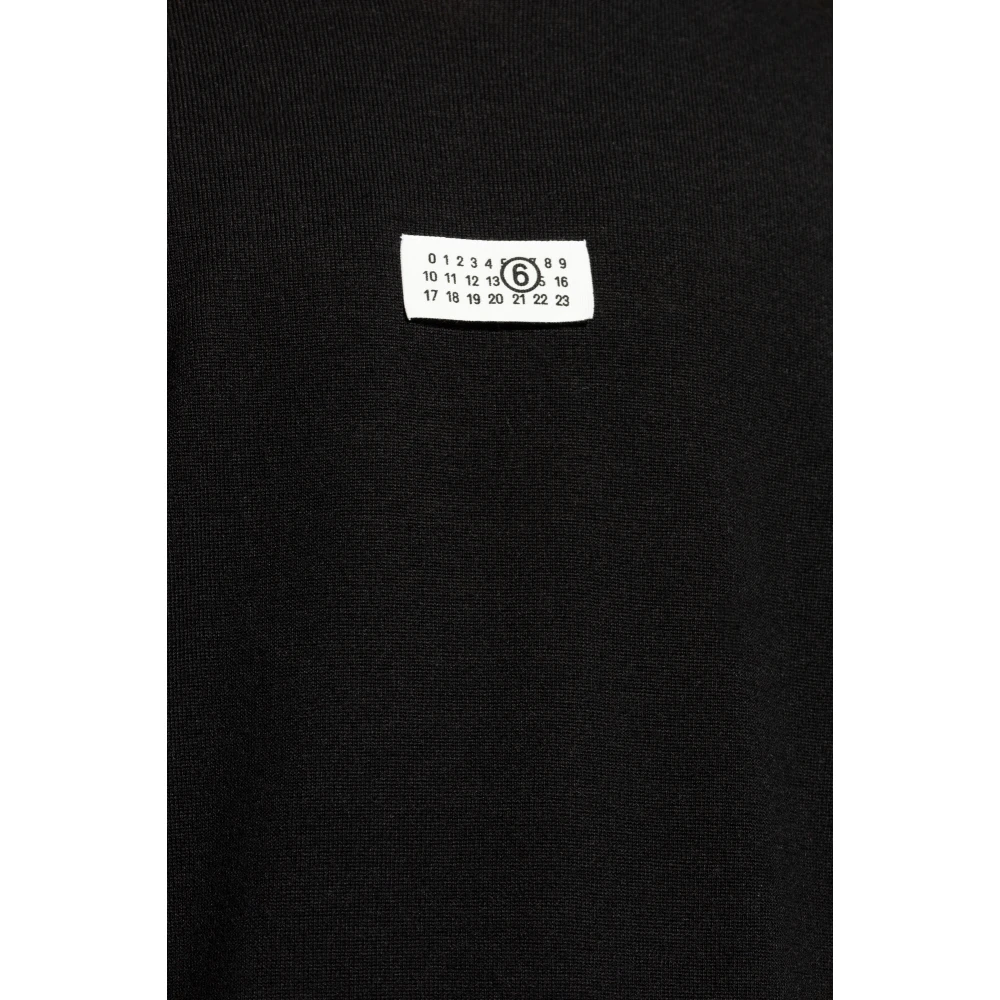 MM6 Maison Margiela Trui met Logo Patch Black Heren