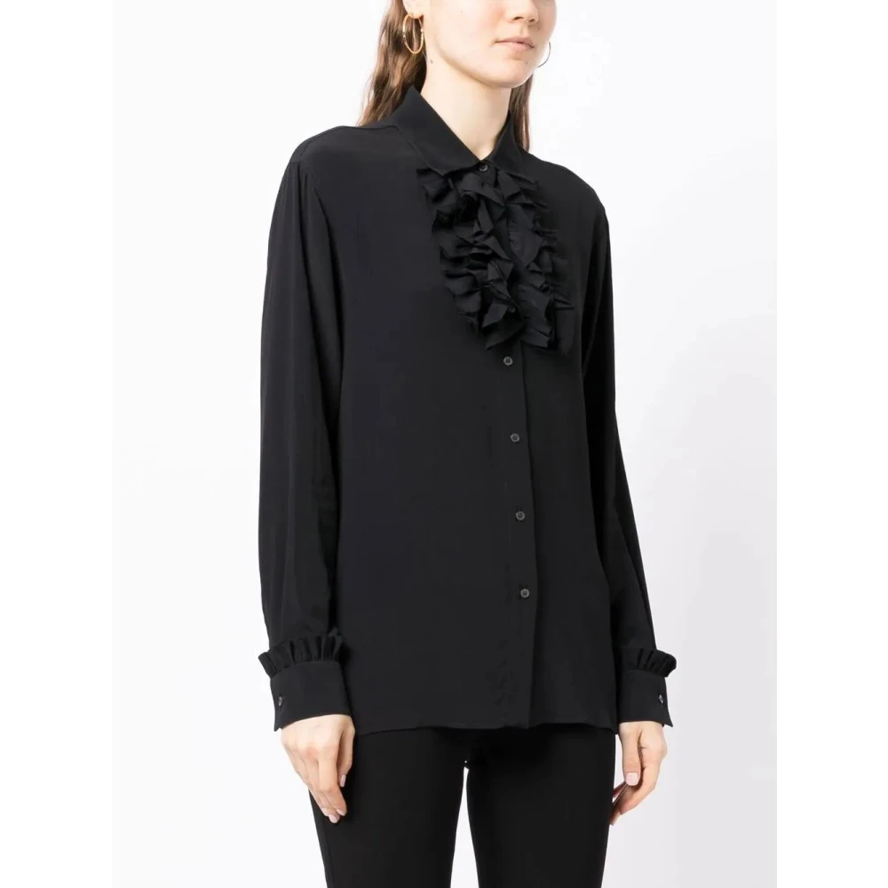 N21 Stoffen Blouse Black Dames