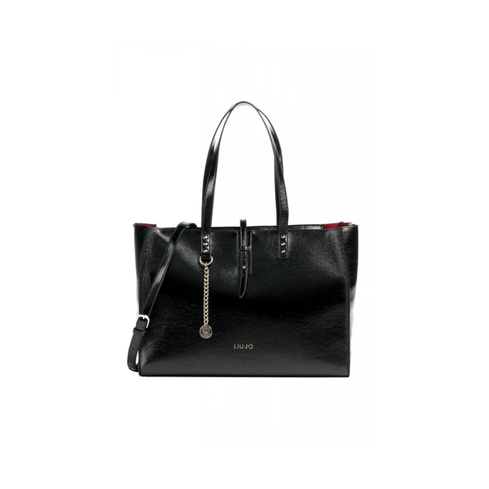 Liu Jo Kvinno Svart Väskor Dam, One Size, Tote Shoulder/Crossbody Logo Bag
