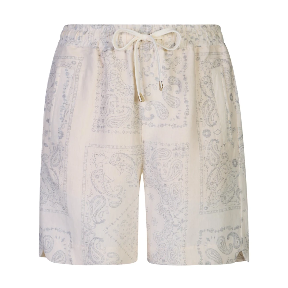 Eleventy Men's Beige Casual Shorts, W33, Bermuda Athletic