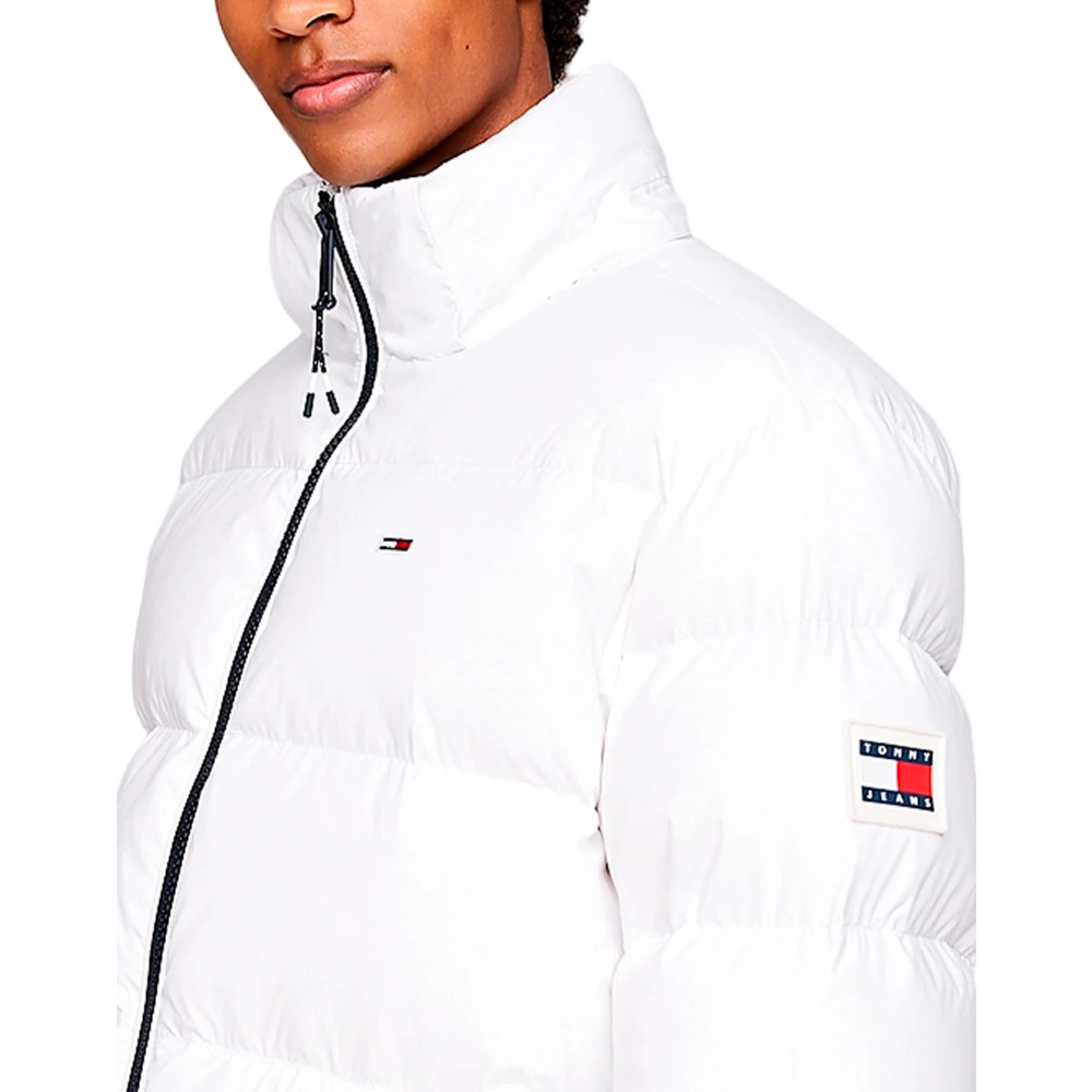 Tommy Hilfiger Korte donsjas met afneembare capuchon White Heren