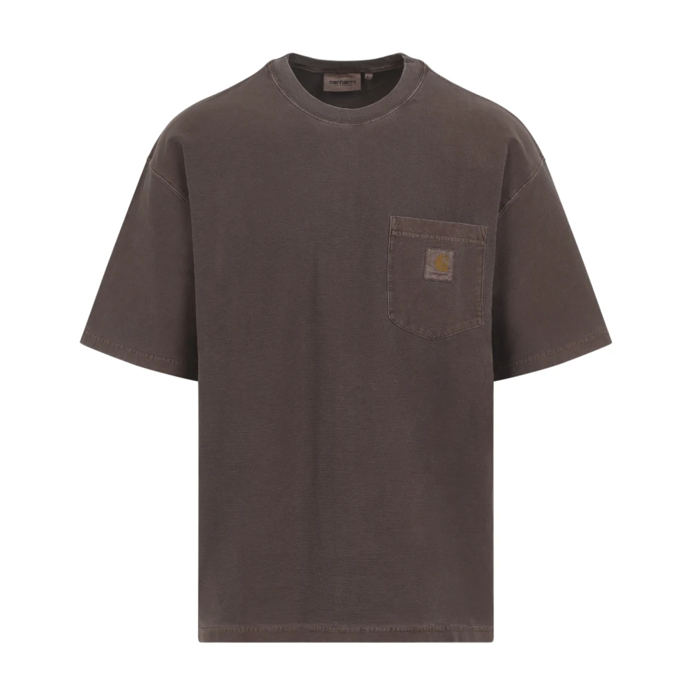 Carhartt Wip Men's Brown T-Shirts, L, S/S Loose Pocket T-Shirt
