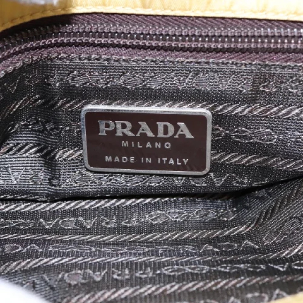 Prada Vintage Pre-owned Fabric prada-bags Yellow Dames