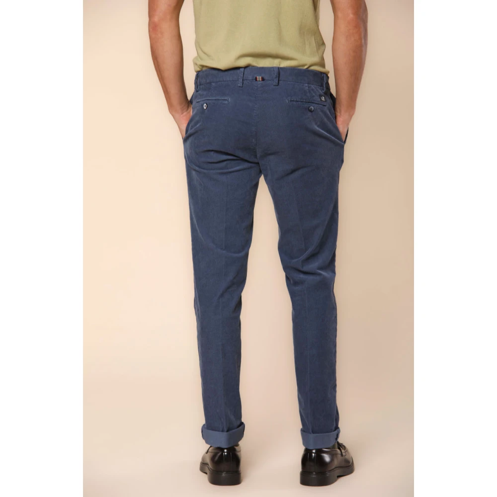 Mason's Fluwelen chino broek voor mannen Blue Heren