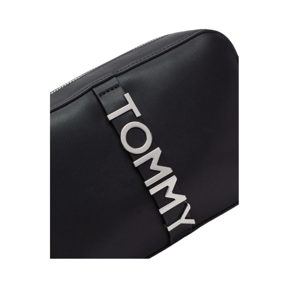 Tommy Hilfiger Zwarte Polyethyleen Handtas Herfst Winter Collectie Black Dames