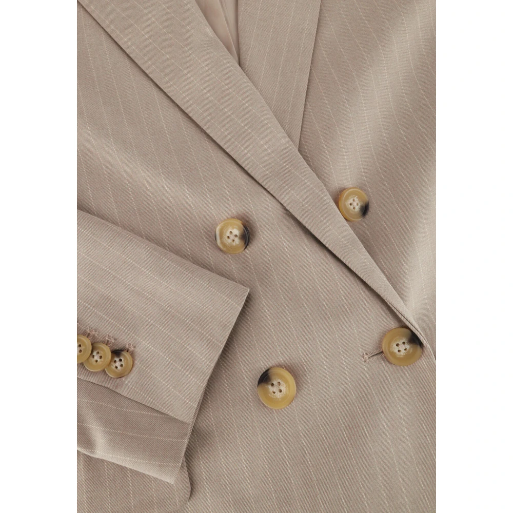 Second Female Beige Blazer Pinnia Elegant Stijl Second Dames Beige Dames