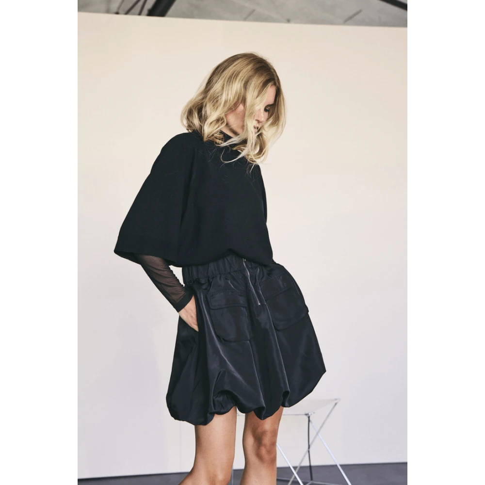 Co'Couture Chique Zwarte Ballonrok Black Dames