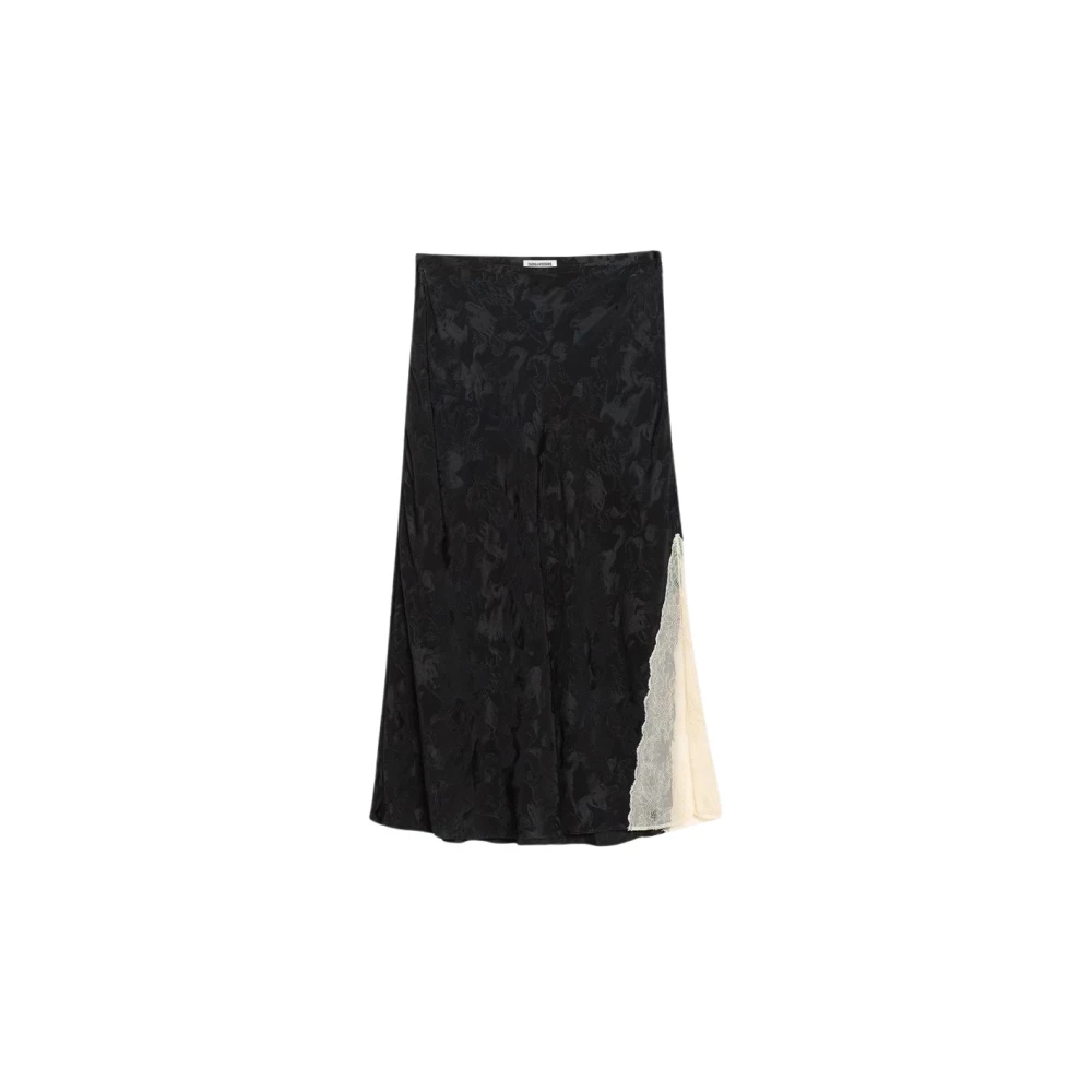 Zadig & Voltaire Donna Gloom Gonna Jayla 100% Seta - Immagine 2