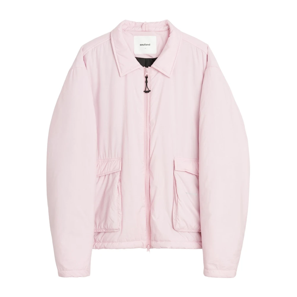 Soulland Gewatteerde Utility Jas Pink Dames