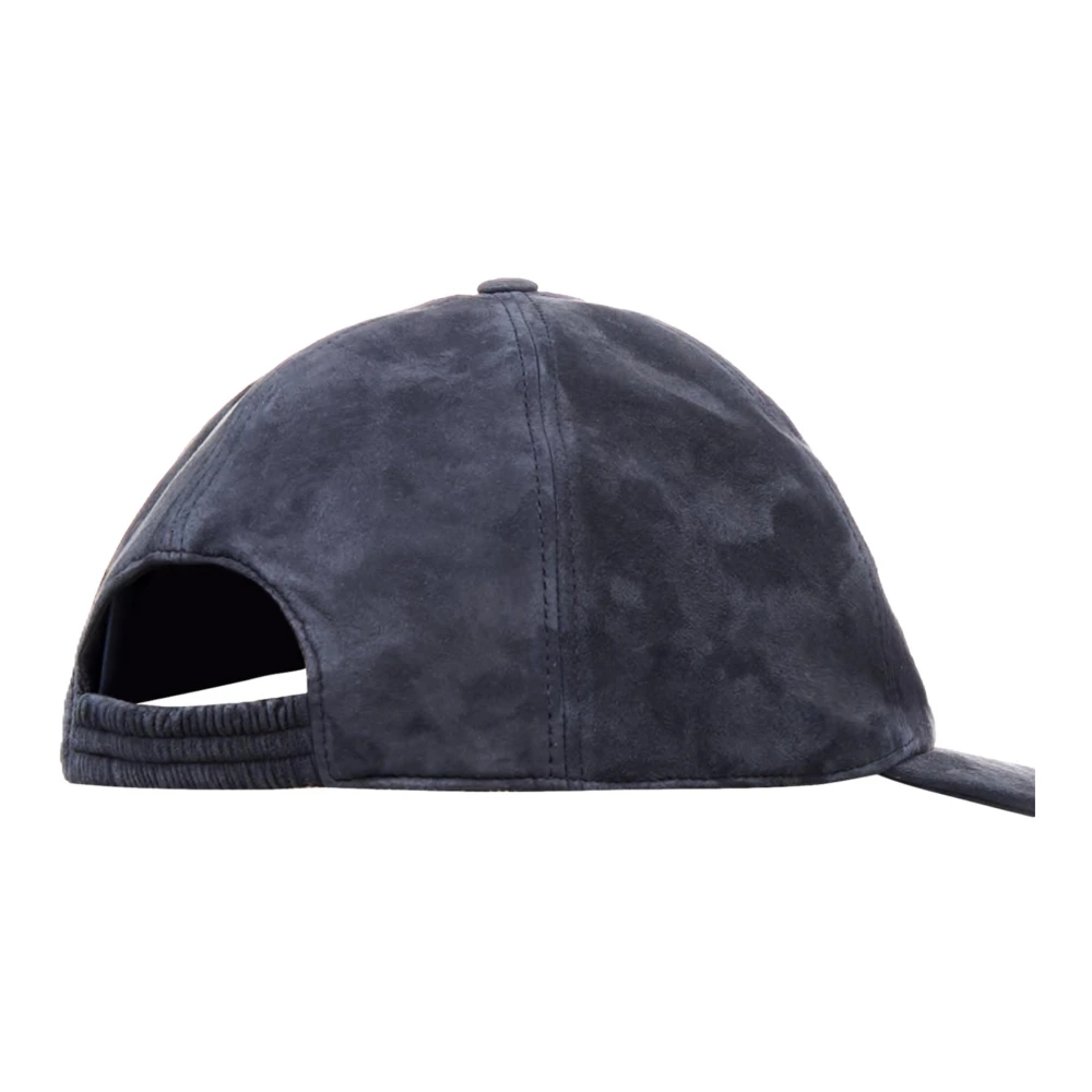 PAUL & SHARK Blauwe Aqualeather Baseballpet Blue Heren