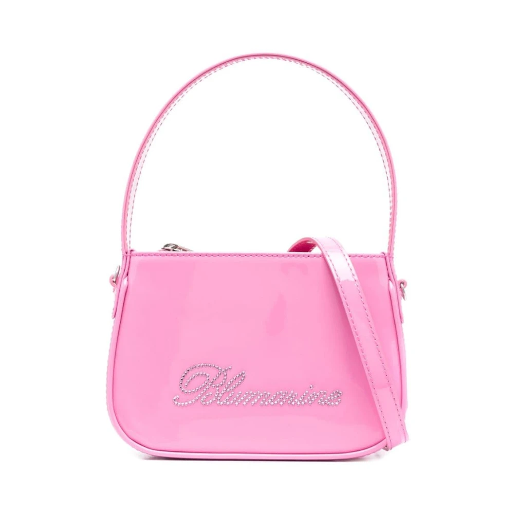 Fuchsia Rhinestone Logo Tote Bag