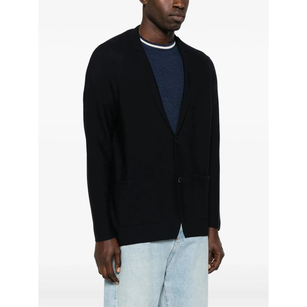 Lardini Stijlvolle Jas Trui Black Heren