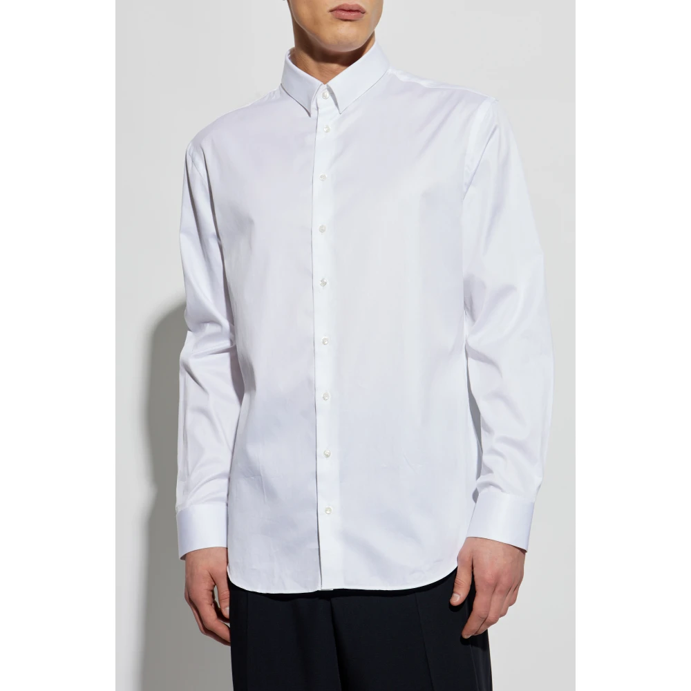 Giorgio Armani Klassiek overhemd White Heren