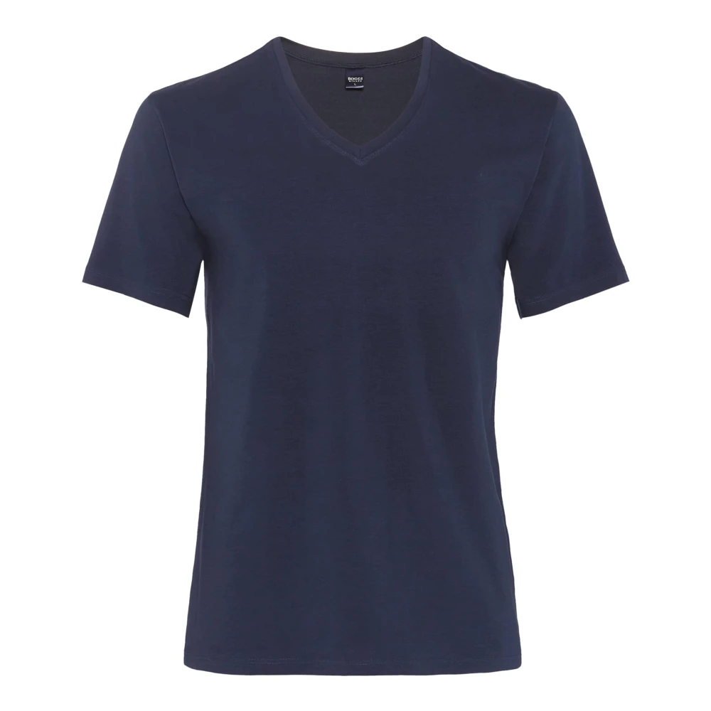 Boggi Milano Hombre Azul - Camiseta De Punto De Algodón Elástico - Tops - M - Camiseta De Punto De Algodón Elástico