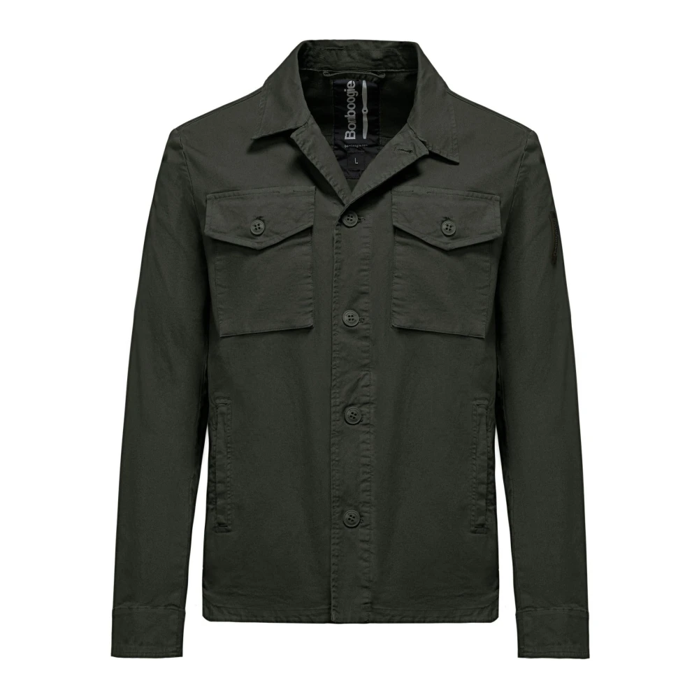Bomboogie Men's Green Unlined Cotton Jacket - Light Jackets - Xl - Jackets