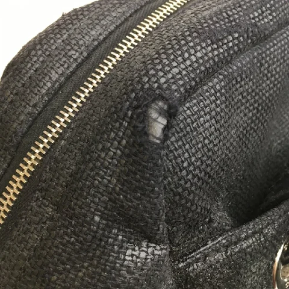 Chanel Vintage Pre-owned Fabric handbags Black Dames