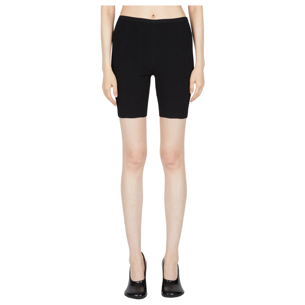 Rabanne Women's Black Logo Embroidered Cycling Shorts - Cycling Clothing - M - Sport