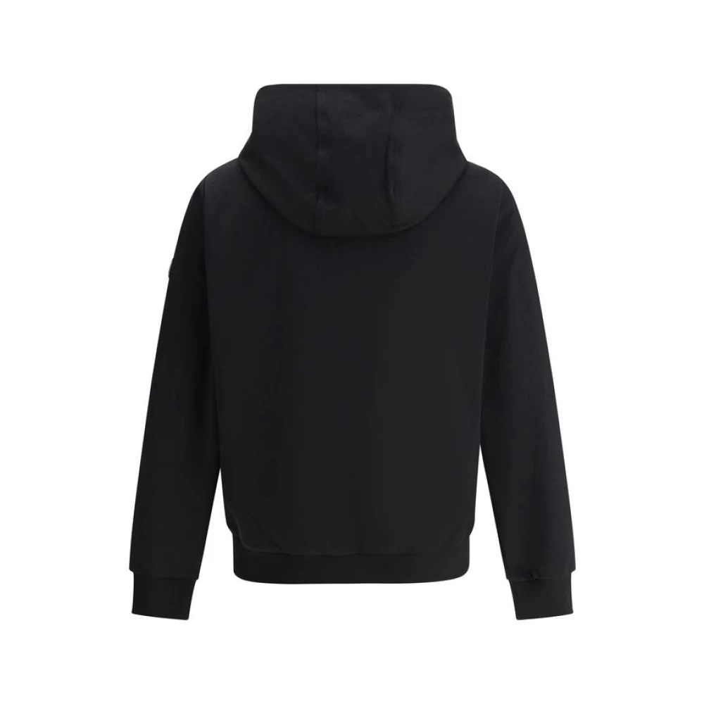 Moose Knuckles Gewatteerde Hoodie met Ritszakken Black Heren