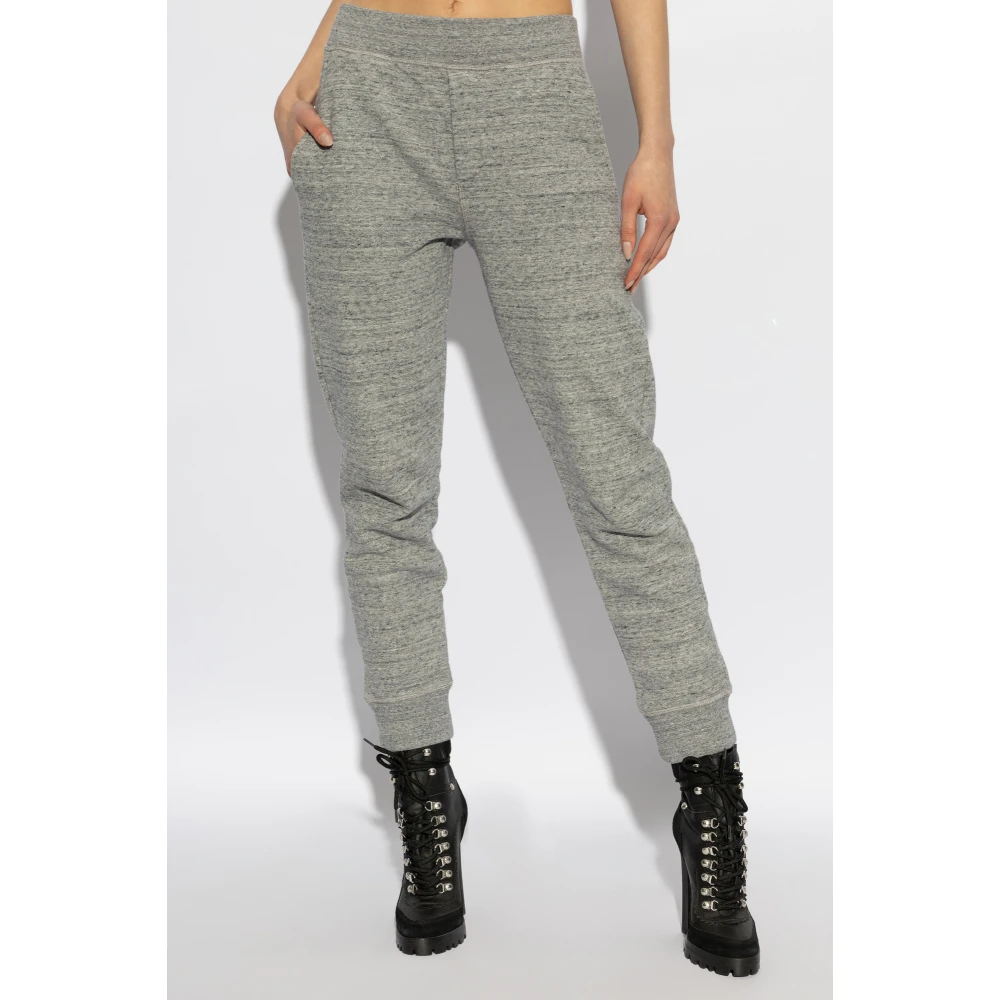Dsquared2 Katoenen sweatpants Gray Dames