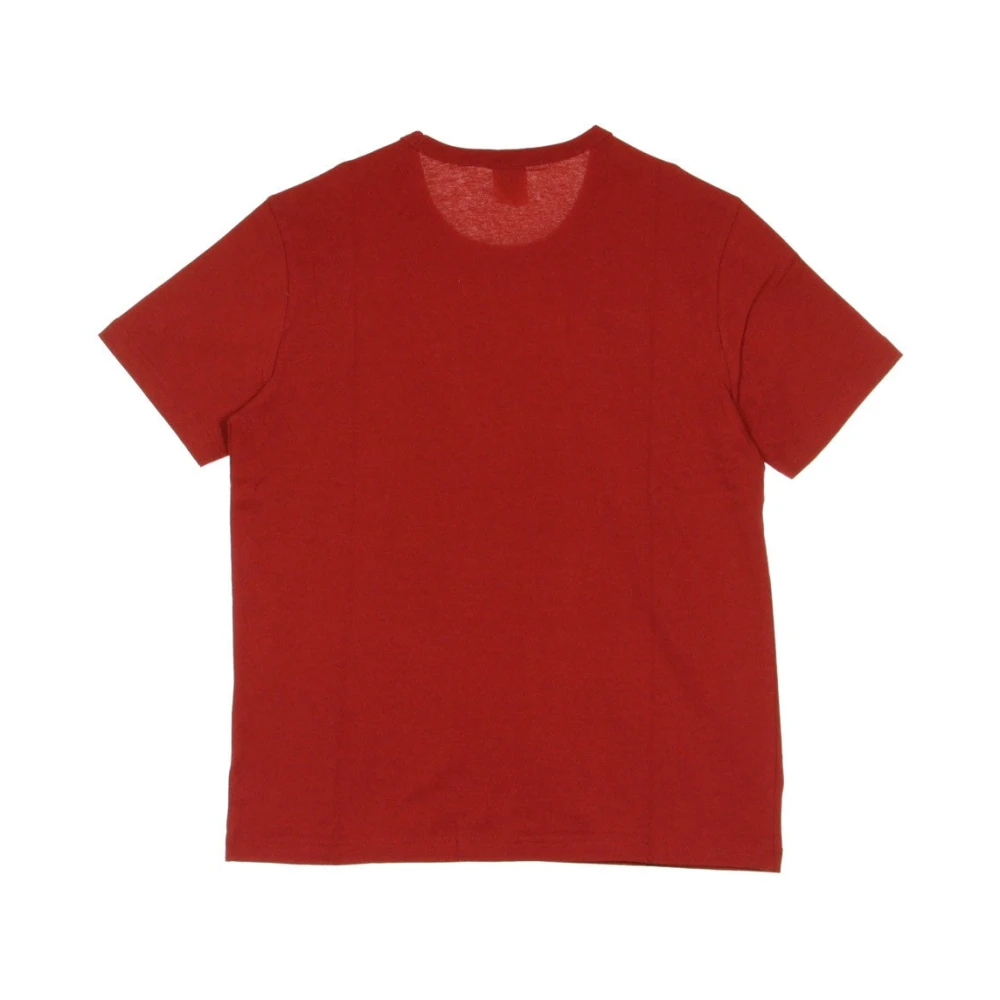 Champion Donkerrode Crewneck Tee T-Shirt Red Heren