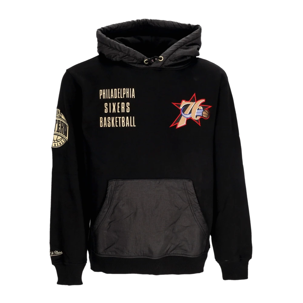 Mitchell & Ness NBA Team Vintage Logo Hoodie Black Heren